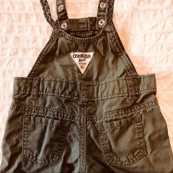 (2) GAP OshKosh Bibs Overalls Onesie Bird Mommy - Picture 3 of 5